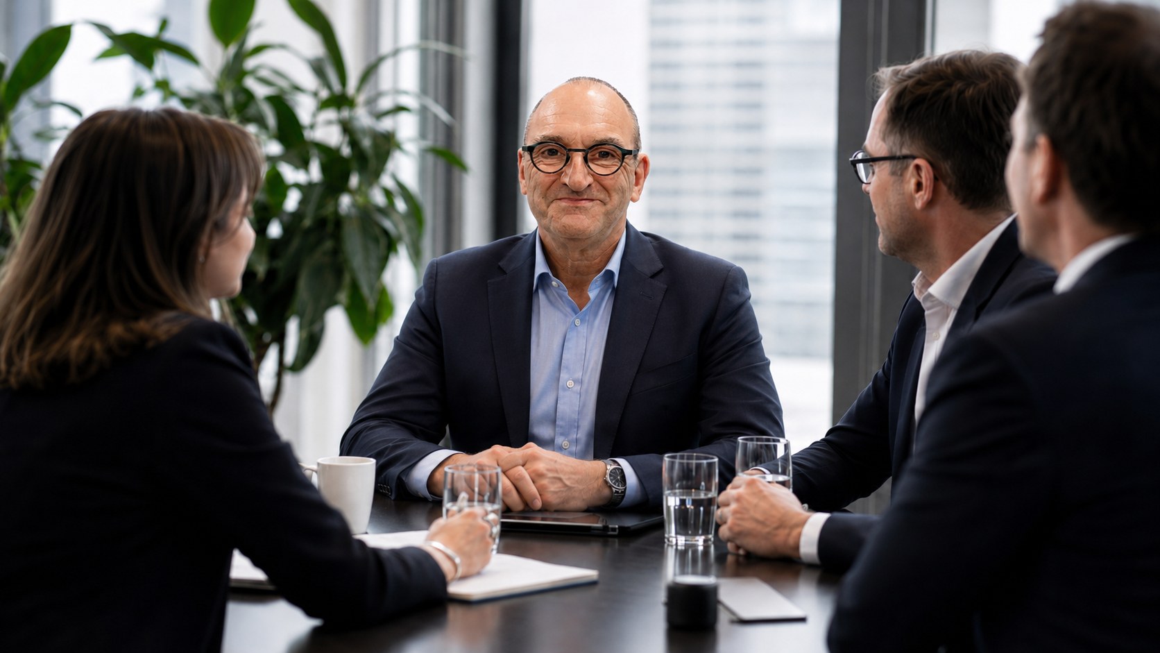 Ed Kemmerling in gesprek met een ondernemer
